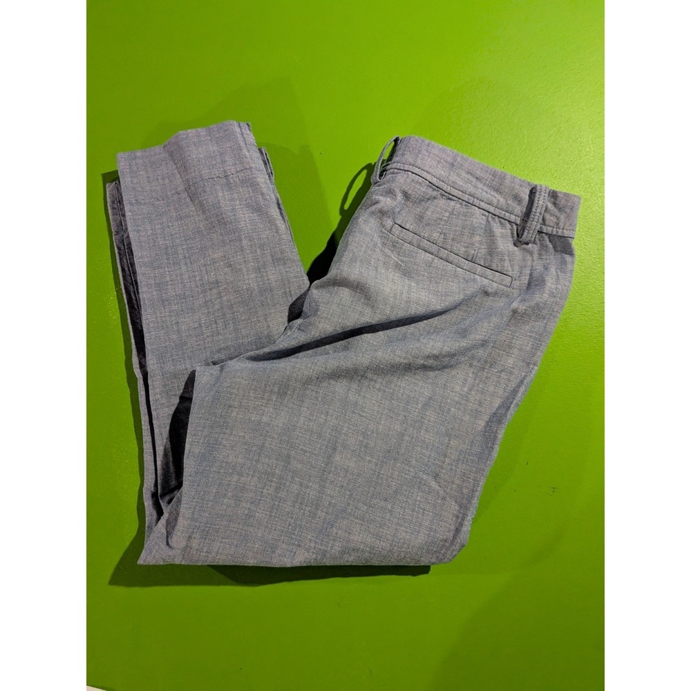 Talbots Perfect‎ Crop Pant Size 12 Denim Blue Lightweight Trouser
